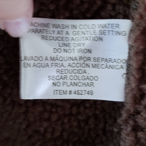 Utex Design Micro Suede Sherpa Fleece Pea Coat - Picture 5 of 6